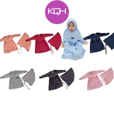 KQH Baju Kurung Baby+Tudung Set(0B-1T+), Jubah Baby, Baju Baby Girl (Havana Bubblekids Series)