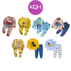KQH Baby Kids Pajamas Newborn-5Y, Pyjamas, Baju Budak, Baju Tidur Budak, Baju Baby Boy Girl LC3