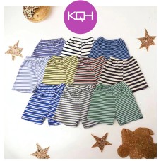 KQH Newborn - 4 Years Short Pant Stripe/Seluar Baby Budak Pendek (RANDOM)